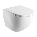 OMNIRES - OTTAWA COMFORT Závěsná mísa SILENT POWER™ sedátko SOFT, 54 x 37 cm, bílé lesk OTTAWACSPMWBP