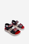 Dětské sandály Grendene Kids JJ385011 Černo-červené 28/29