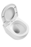 Kielle - Oudee Závěsné kompaktní WC se sedátkem Softclose, Vortex Rimless+, bílá 30102010S-SET1