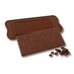 Silikomart Silikomart Silikonová forma na čokoládu Tabulka s kávovými zrny 10,8 cm