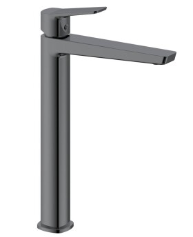AQUALINE - FLERY stojánková umyvadlová baterie vysoká, gun metal FY006GM