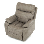 TV a relaxační křeslo s manuálním ovládáním, potah lanýžová látka v dekoru vintage