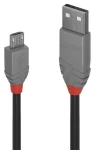 Lindy USB-A - Micro-USB B 1m černá / Datový kabel / USB 2.0 / 480 Mbit/s (36732)