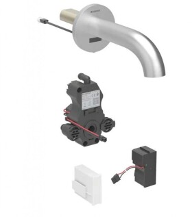 GEBERIT - Piave Elektronický umyvadlový ventil pod omítku, síťové napájení, easy to clean, kartáčovaná nerez 116.281.SN.1