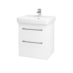 Dřevojas - Umyvadlová skříňka Q MAX SZZ2 55 - M01 Bílá mat / Úchytka T03 / M01 Bílá mat 198008C