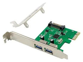 Conceptronic PCIe karta USB 3.2 Gen1 / Řadič / 1x PCIe 2.0 / 2x USB-A 3.0 / 5 Gbit/s / UASP (EMRICK06G)