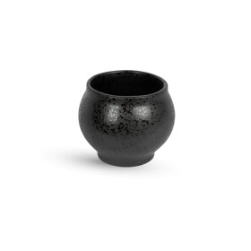 Storefactory Keramický obal na květiny Berghalla Black Small, černá barva, keramika