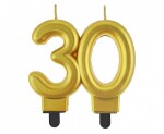 Dortisimo Godan svíčka zlatá číslo 30