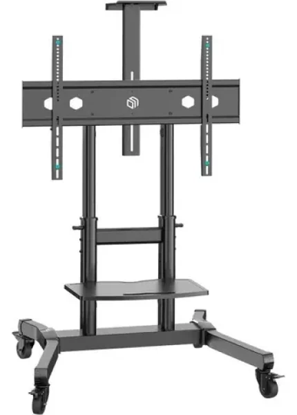 ONKRON TS1891-B černá / Mobilní TV stojan / VESA 200x200-800x600 / 50-90" / do 100 kg / výškově nastavitelný (TS1891-B)
