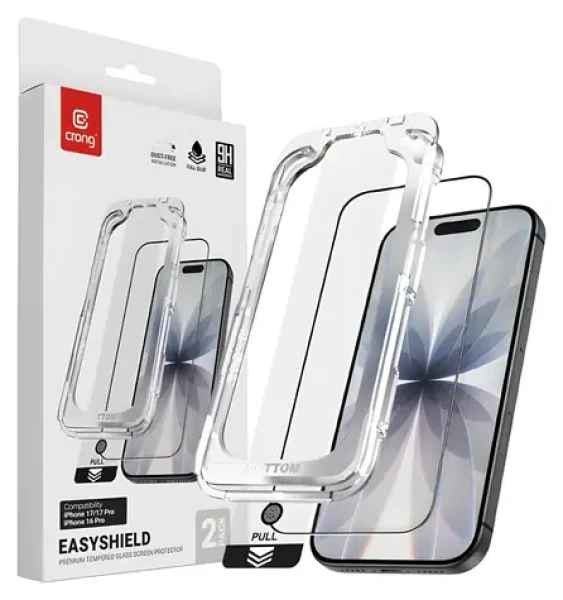 EasyShield 2-Pack / Ochranné sklo / Apple iPhone 17, iPhone 17 Pro, iPhone 16 Pro / 2 ks / Tvrzené sklo (CRGES2PIP1763P)