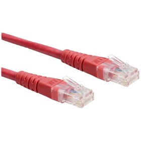 Roline 21.15.1551 RJ45 síťové kabely, propojovací kabely CAT 6 U/UTP 3.00 m červená (jasná) nestíněný 1 ks