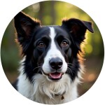 Obrázek Jedlý papír na dort Pes Border kolie