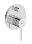 DURAVIT - Circle Baterie pod omítku, pro 2 spotřebiče, s tělesem, chrom CE4210008010