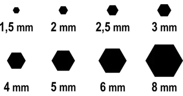 Compass Sada imbusových klíčů 1,5-8 mm / Sada klíčů / 8 ks