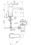 IDEAL STANDARD - Cerafine D Umyvadlová baterie s výpustí, BlueStart, chrom BC745AA