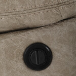 TV a relaxační křeslo s elektrickým ovládáním, potah lanýžová látka v dekoru vintage, 1 motor 240V