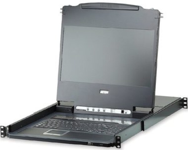 ATEN CL-6708MW / 8-port KVM USB / DVI / OSD /Single Rail rack / 17.3 FHD LCD / touchpad / klávesnice (CL-6708MW)