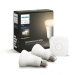 Philips HUE Hue Bluetooth LED White základní sada LED žárovka 2xE27 A19 9W 806lm 2700K + Bridge