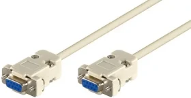 MicroConnect sériový kabel RS-232, D-SUB 9-pin (F) - D-SUB 9-pin (F) 3m bílá (SCSENN3N)