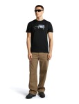 Pánské merino triko krátký rukáv ICEBREAKER Mens Merino 150 Tech Lite SS Tee Pure Altitude, Black velikost: S