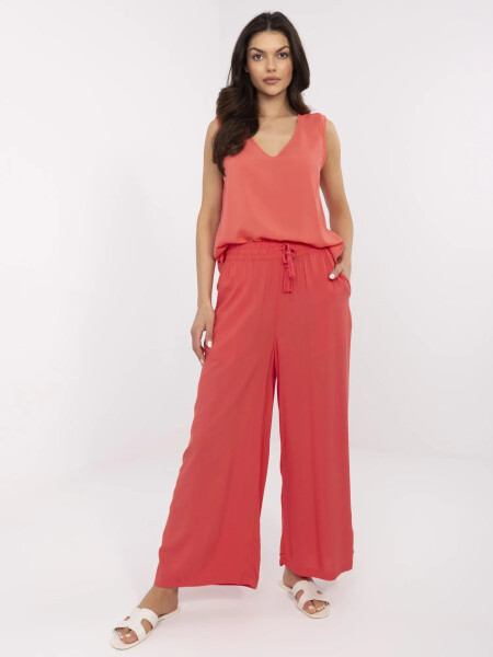 Kalhoty D73761M62237B coral XS