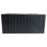 Zahradní úložný box 112x49x54cm, plast, šedá, AZB-G2075 GREY