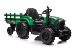 Mamido Dětský elektrický traktor s vlečkou Forest 24V 2x200W zelený