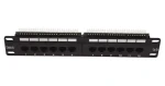 Lexi-Net Patch panel 12 port Cat.5e UTP / Patch panel / 10" / 1U / Cat.5e / UTP (PATCHP1U12P)