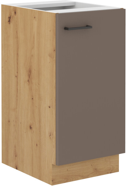 Spodní skříňka Bolonia 40 D 1F BB Barva korpusu: Dub artisan, Barva dvířek: Truffle Grey