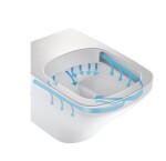 OLSEN SPA - Závěsné WC TIBERA RIMLESS, se sedátkem Soft-close, přiznaná montáž OLKZT1055