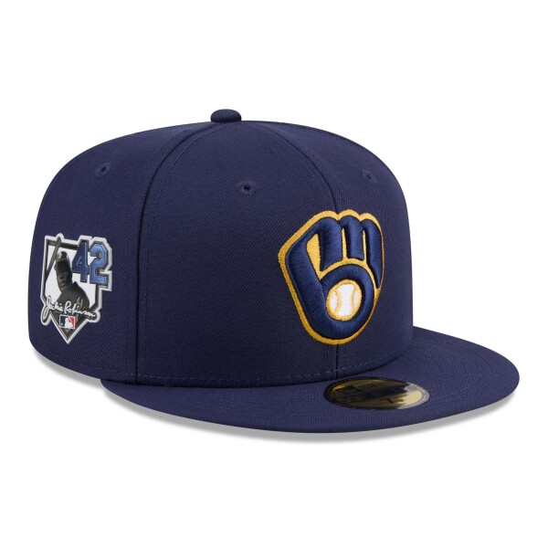 New Era Pánská kšiltovka Milwaukee Brewers MLB 2026 Jackie Robinson Day 59FIFTY Fitted Velikost: 7 1/8