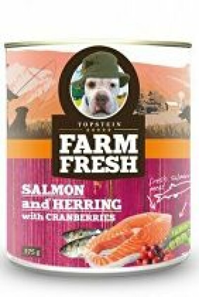 Farm Fresh Dog Salmon&Herring+Cranberries konzer 750g