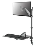 Neomounts WL90-325BL1 / držák na zeď / pro monitor klávesnice a myš / 17-32" / sezení-stání / VESA 75x75/100x100 (WL90-325BL1)