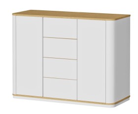 LB BOHEMIA, s.r.o. Komoda Bohemia oboustranně oblá ROZMĚR: (š/v/h) 130 x 100 x 40 cm (TYP 407 OO)