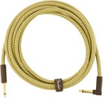 Fender Deluxe Series 10 Instrument Cable Angled Tweed