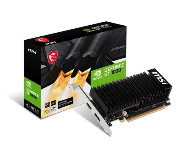 MSI VGA NVIDIA GeForce GT 1030 4GHD4 LP OC, GT 1030, 4GB DDR4, 1xDP, 1xHDMI EDF_2648775