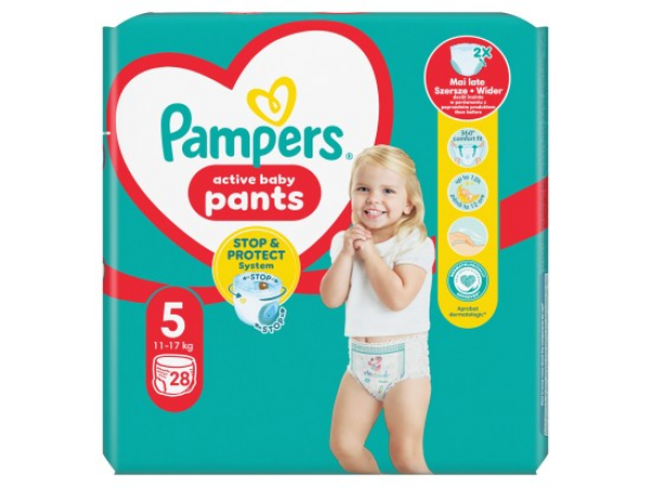 Pampers Active Baby Pants, vel. 5, 28 ks
