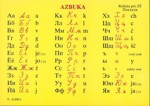 Azbuka - Ruský jazyk pro ZŠ (tabulka A6, azbuka, číslovky, dny v týdnu)