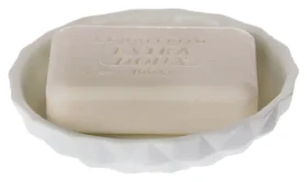 Spirella ALISON mýdlenka bílá / porcelán / průměr 11 x 2,6 cm