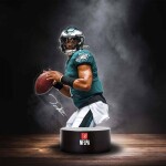 Cedule Philadelphia Eagles NFL Jalen Hurts NFLPA LED-Leuchtschild