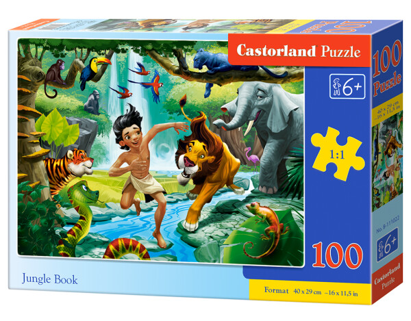 Puzzle Castorland 100 dílků premium - Kniha džunglí