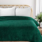 Luxusní flanelová deka s elegantní stříbrnou nití - zelená Šírka: 150 cm | Dĺžka: 200 cm