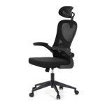 Kancelářská židle, houpací mechanismus, černá, KA-K2021 BK