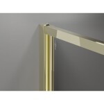 MEXEN/S - Exo sprchový kout dveře křídlové 85 x 85, transparent, zlato 817-085-085-50-00