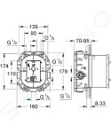 GROHE - Rapido Termostatické těleso pod omítku 35500000