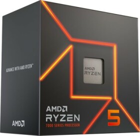 AMD RYZEN 5 7600 @ 3.8GHz / Turbo 5.1GHz / 6C12T / L2 6MB L3 32MB / AM5 / Zen 4 / 65W (100-100001015BOX)