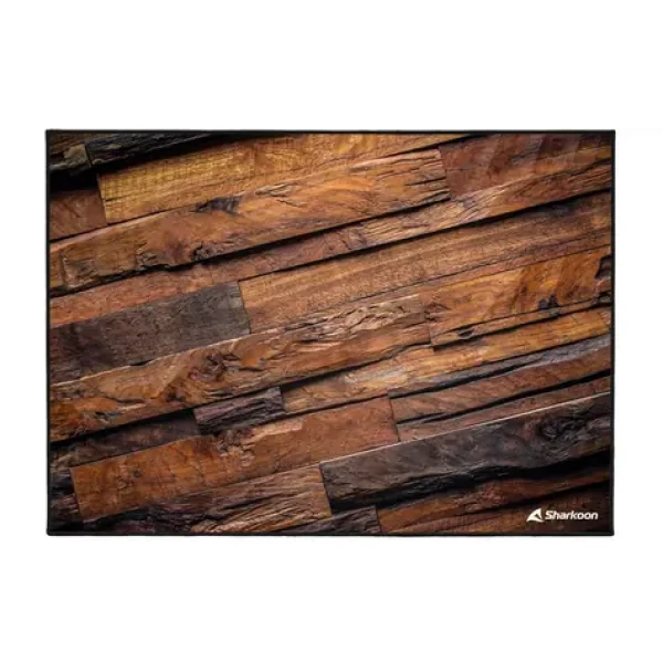 Sharkoon SKILLER SFM12 Wood hnědá / podložka pod židli / 140x100cm (4044951040025)