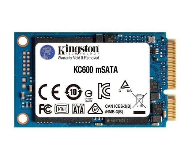 Kingston SSD 512GB KC600 SATA3 mSATA (R:550, W:520MB/s) EDF_1532006