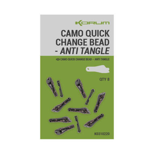 KORUM Korálek Camo Quick Change Bead Anti Tangle 8ks (K0310220)