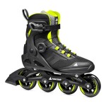 Kolečkové brusle Rollerblade Macroblade 84 Boa, Black/Lime Velikost EUR: 42 - 42,5